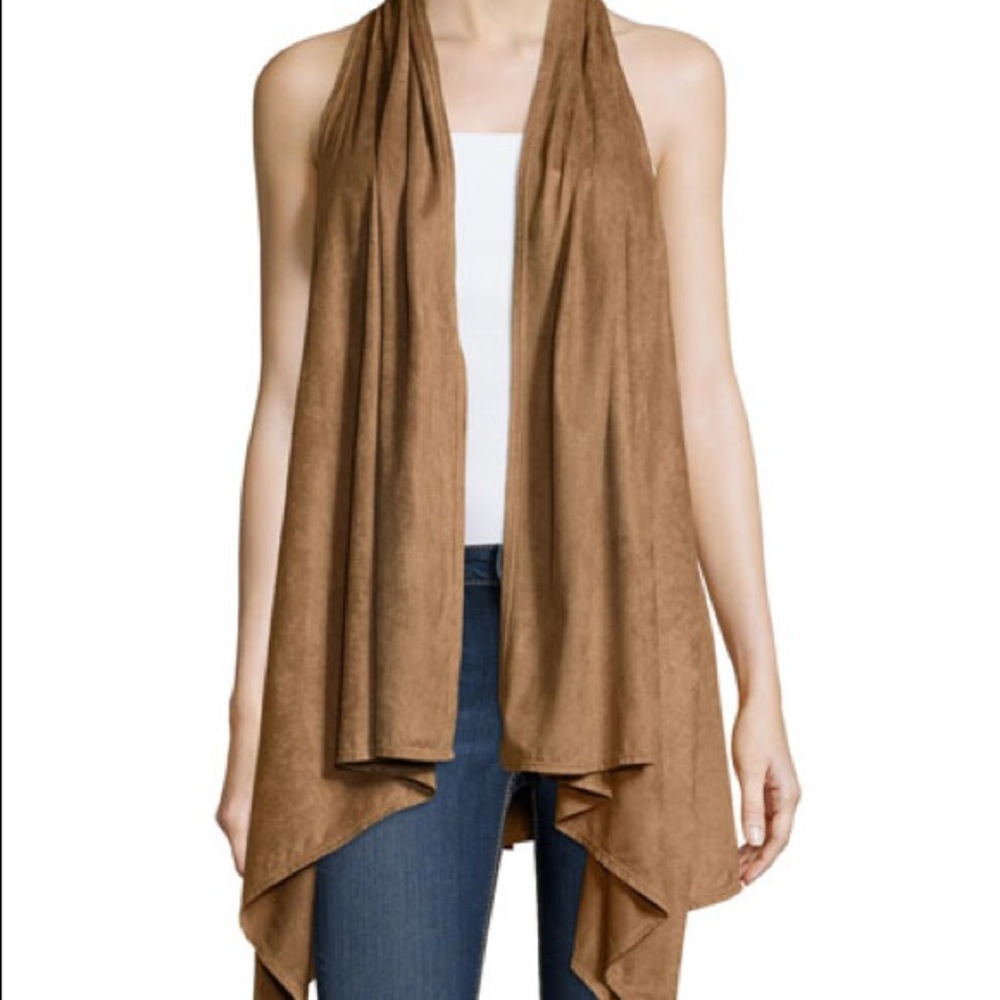 Max Studio brown suede Vest